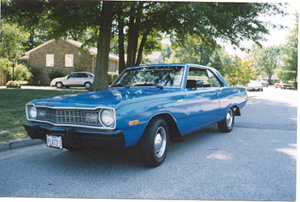 This is Barbara's 73 Dodge Dart